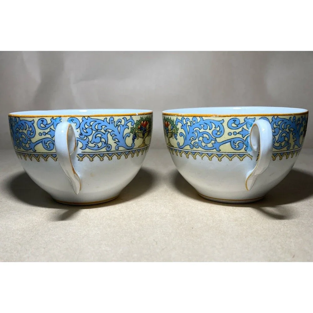 Antique MYOTT‎ SON &CO Creamer and Tea Cups SOMERSET 58515 England RARE FIND!